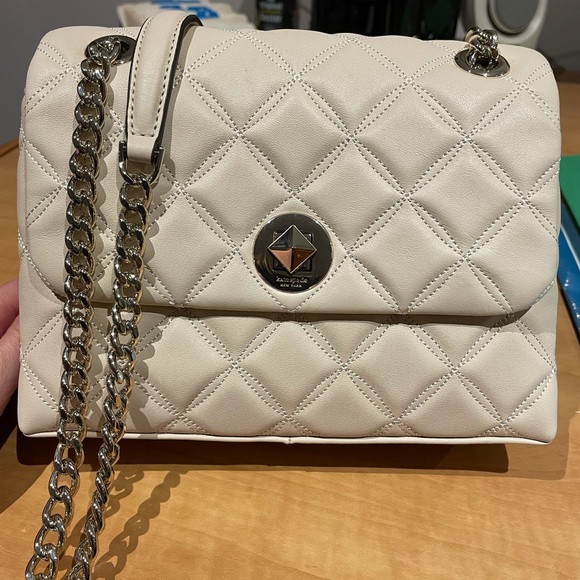 Kate Spade Natalia Small Flap Crossbody in Bare - Picture 8 of 8